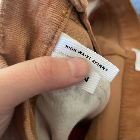 Loft Brown Corduroy High Waist Skinny Pants - Picture 9 of 10